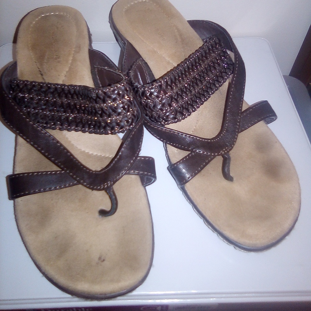 Small Heel slip on outter wear Sandals